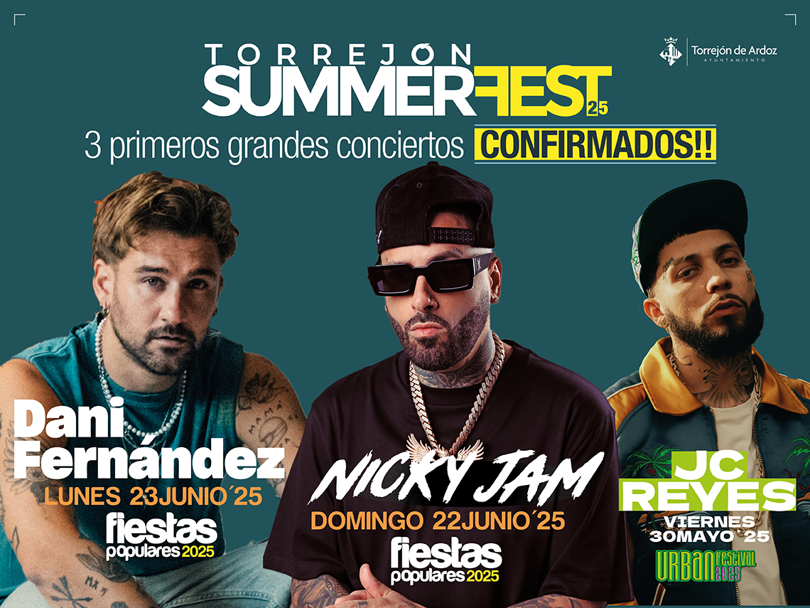 3 conciertos confirmados Torrejón Summer Fest