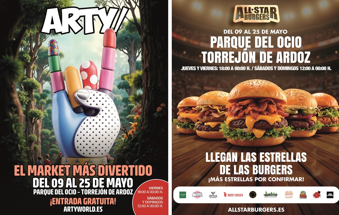 Continúa Arty! World, el market más divertido y espectacular y “All Star Burgers”