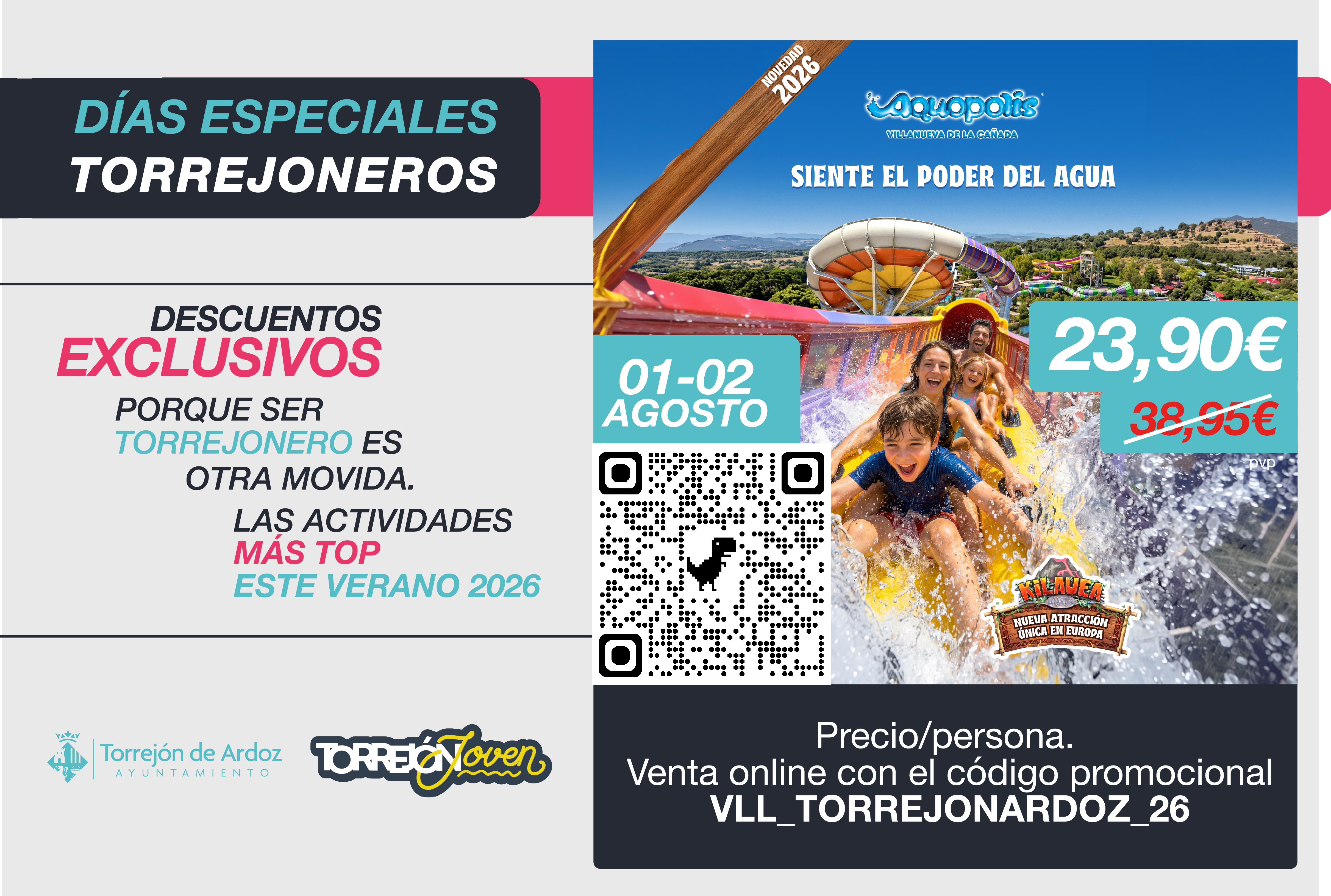 El Aquopolis se suma este fin de semana a los los Días Especiales de Torrejón