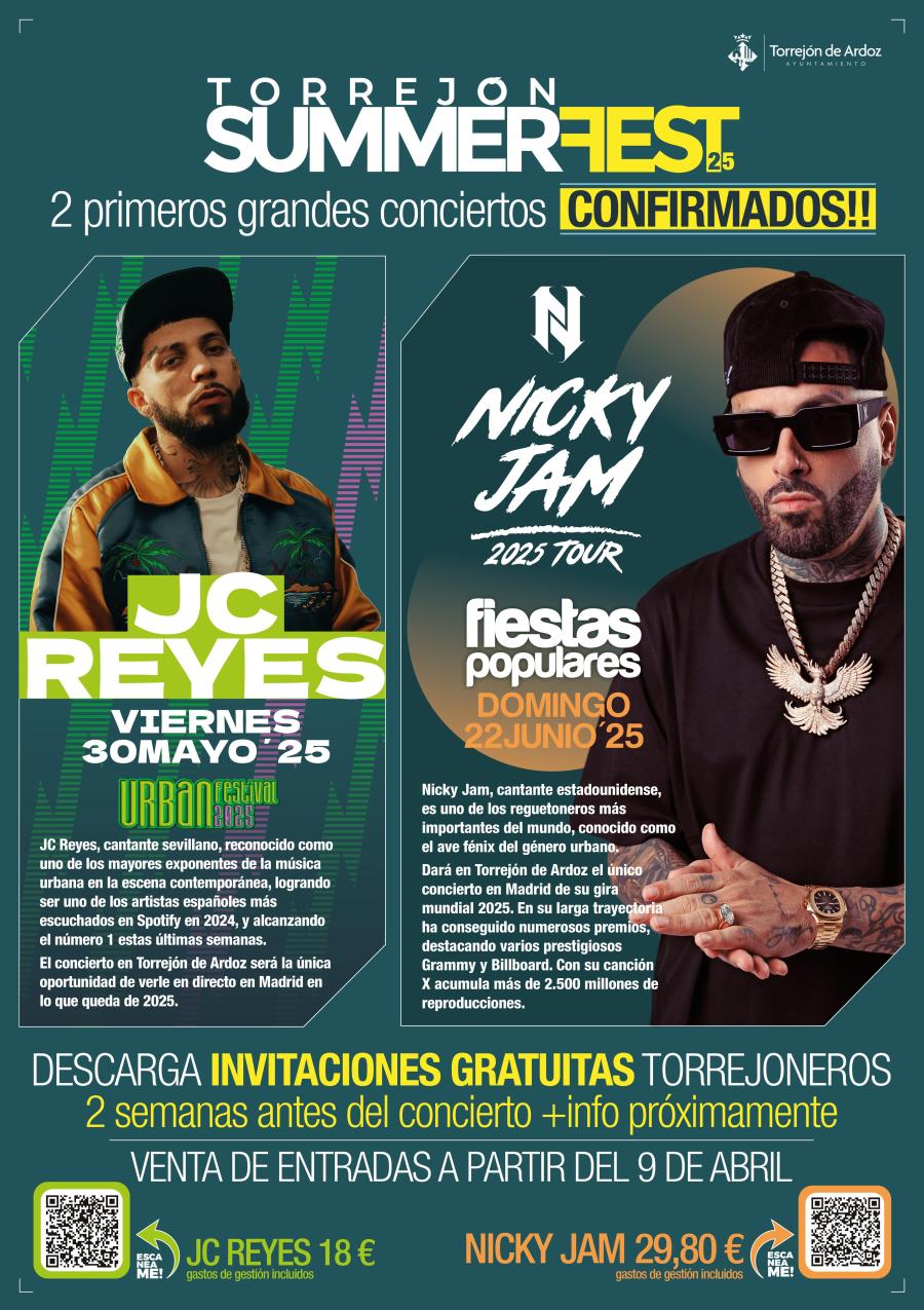 Entradas conciertos Torrejón Summer Fest 2025